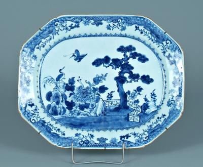 Chinese porcelain platter courtyard 92710