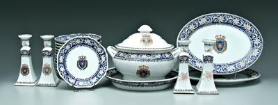 21 pieces porcelain floral and 92714