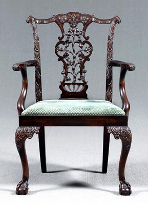 Chippendale style mahogany armchair  92715