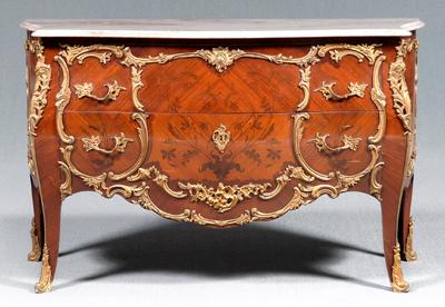 Louis XV style marble top commode  92741