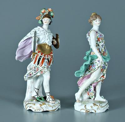 Pair porcelain figures: classical