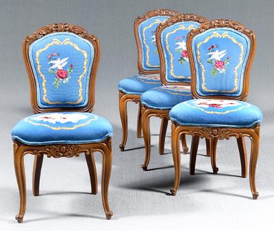 Set four Louis XV style side chairs  9274f