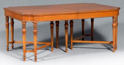 Adam style satinwood extension table,