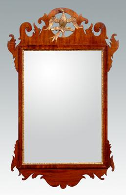 Chippendale mahogany looking glass  92768