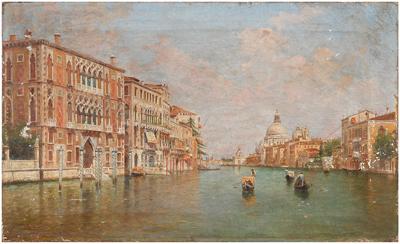 Venetian canal painting, the Grand Canal