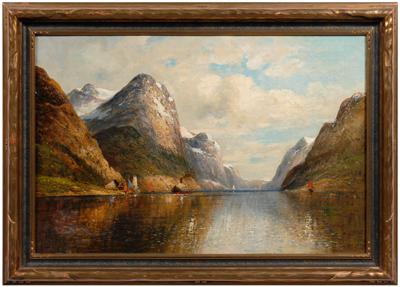 Painting signed &quot;F Lindenberg&quot;,