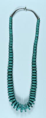 Turquoise necklace, large scale with