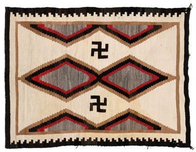 Navajo rug, repeating serrated