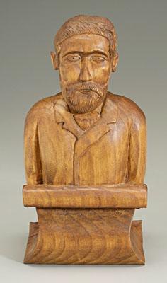Otis Stephens carving, bust of