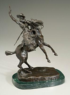Bronze after Charles Russell, "Smokin'