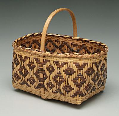 Cherokee river cane basket, brown