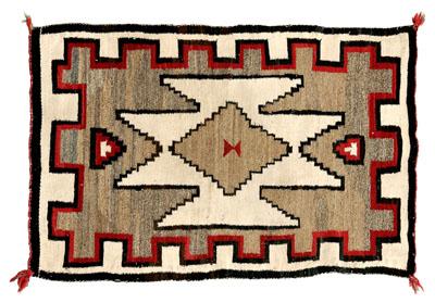 Navajo regional rug, serrated central