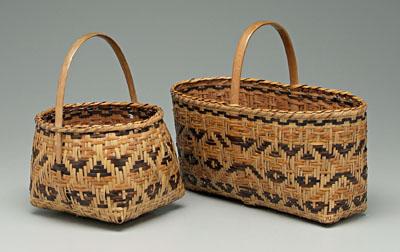 Two Cherokee river cane baskets  923f5
