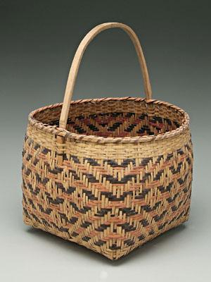 Cherokee river cane basket, brown