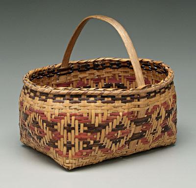 Cherokee river cane basket red 923fc