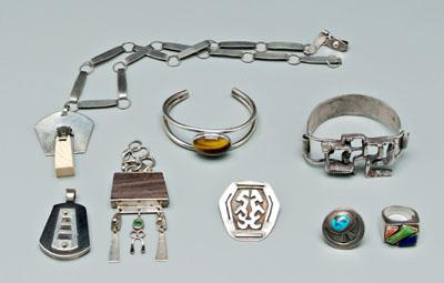 Modern Navajo silver jewelry sterling 92408