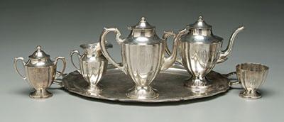 Mexican sterling tea service, tray: