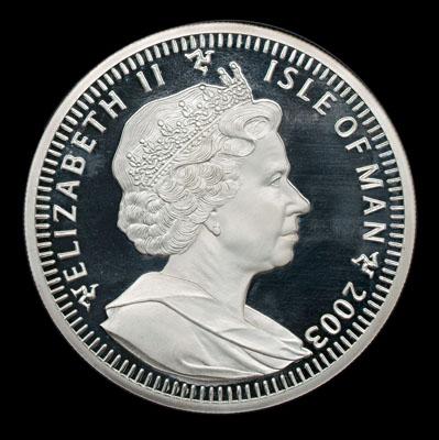 Isle of Man four kilo silver coin  924dd