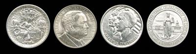 Four BU U S commemorative silver 924df