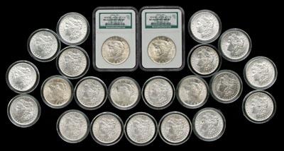 23 BU U S silver dollars 18 Morgan 924fd
