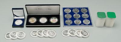 95 BU American Eagle silver dollars: