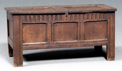 Early British carved oak chest  92968