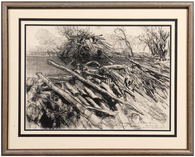 Charles Shephard Chapman charcoal 92984