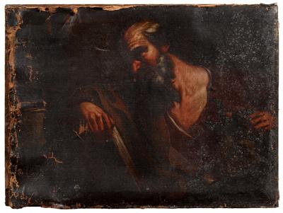 Painting, follower of Ribera, Saint
