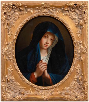 Portrait of the Virgin Mary, clasping