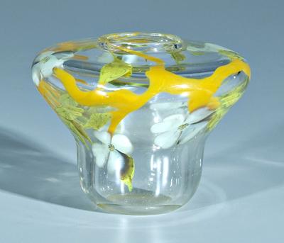 Art glass vase dogwoods suspended 929e1