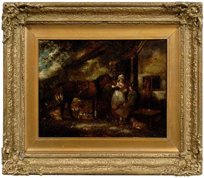 Painting manner of George Morland  92a0c