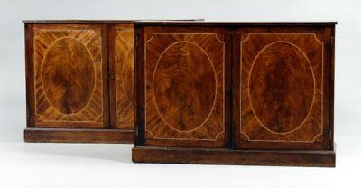 Fine pair Chippendale inlaid cabinets  92a1f