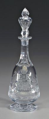 Thomas Webb commemorative decanter  92a26