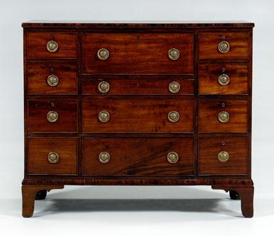 Hepplewhite figured mahogany chest  92a36