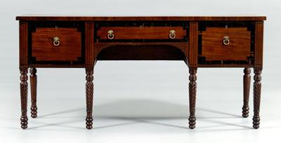 Late George III inlaid sideboard  92a4e