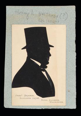 Frederick Brookes silhouette portrait 92a58