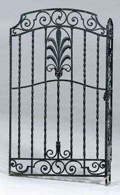 Wrought iron garden gate twisted 92a60