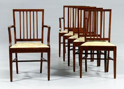 Set of six Edwardian dining chairs  92a77