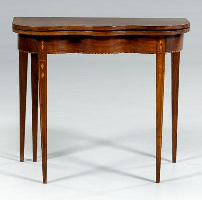 Federal style inlaid games tables  92ada