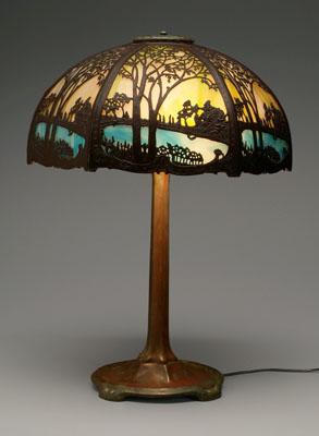 Tiffany style stained glass lamp,