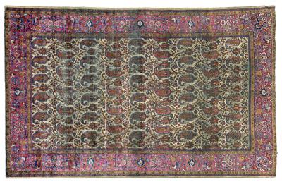 Silk Kashan rug, finely woven with