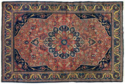 Tabriz rug central medallion with 92aea