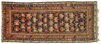 Persian rug, repeating animals,