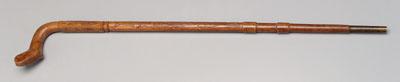 Fine folk art cane A P Dean  92b21