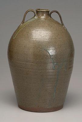 Alkaline glazed stoneware jug,