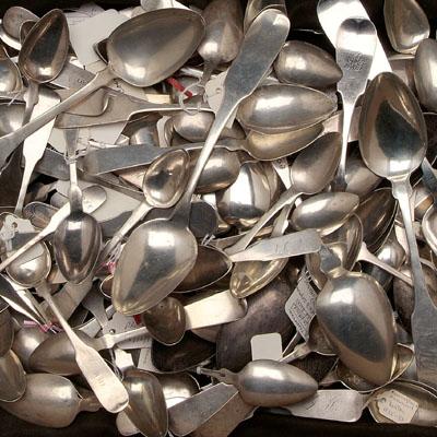 150 coin silver spoons various 92b4d