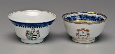 Two Chinese export armorial bowls  92b7c