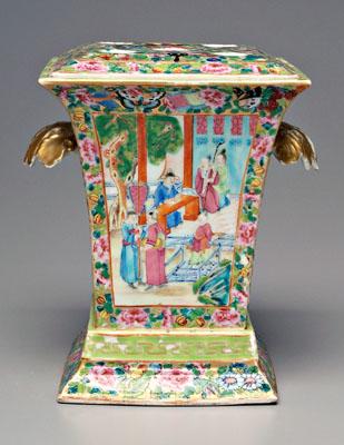 Chinese famille rose bough pot,