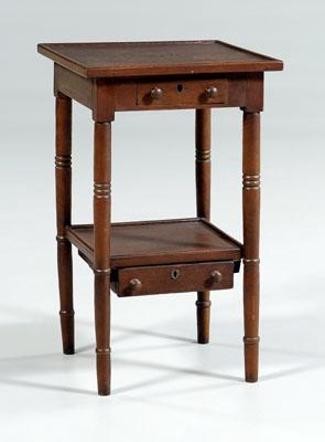 Federal two-drawer side table,