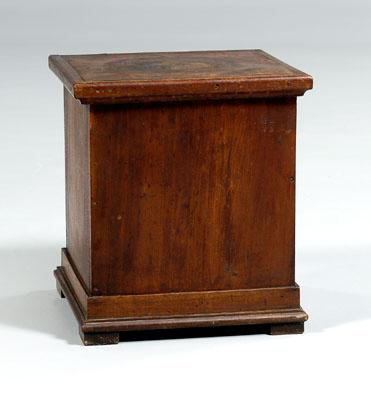 Black walnut lift-top box, now